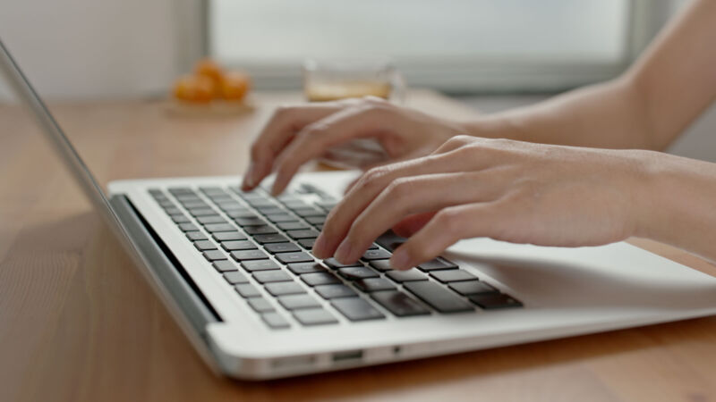 Work on notebook computer